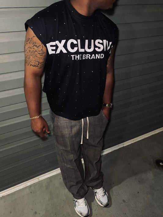 EXCLUSIVE STONE CUT OFF TEE