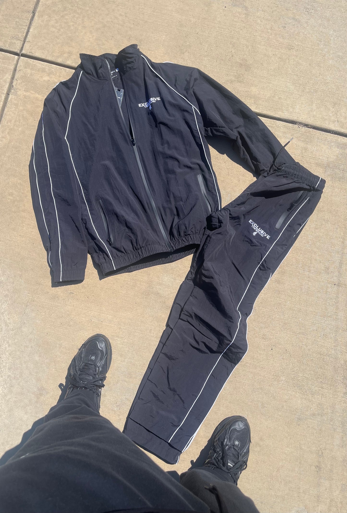 Black Runner Tracksuit